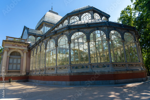 Crystal palace in the El Retiro public park in the Spanish capital. Madrid