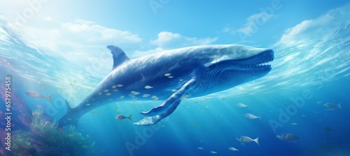 Whale. Generative AI technology. © Hero Design