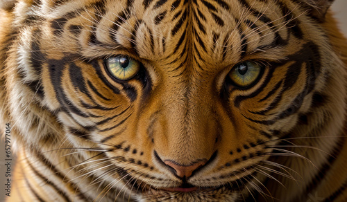 Angry Tiger Facing Down Viewer With Intense Stare
