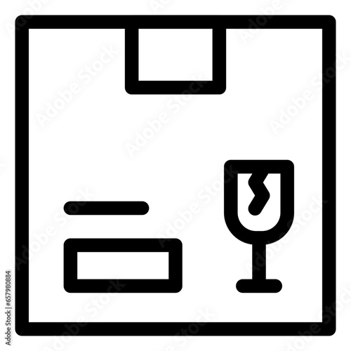 fragile package icon