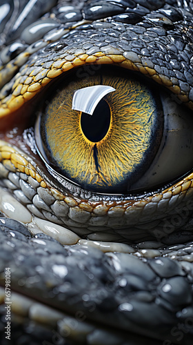 The Eye of the Reptile  A Close-Up Study close up of an eye