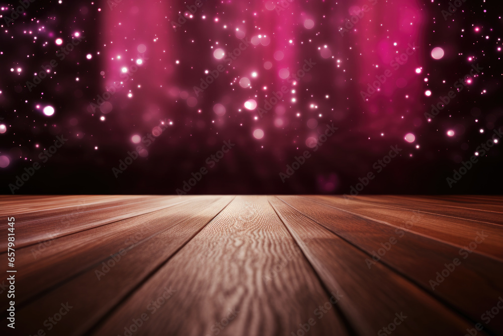 Pink Sparkle Background with Wood Floor, Bokeh, Graphic Resource Pink Sparkle Background with Wood Floor, Bokeh, Graphic Resource