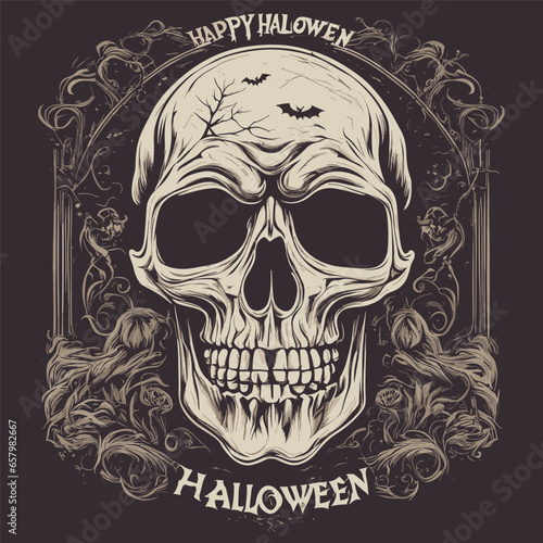 Halloween Scarry T shirt vector Elements for premium t shirt 