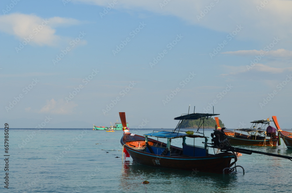 ko lipe, satun, thailand sea, travel, nature, sky, blue, beach, ocean, water, boat, landscape, tourism, thailand, island, summer, sand, asia, beautiful, coast, tropical, bay, vacation, holiday