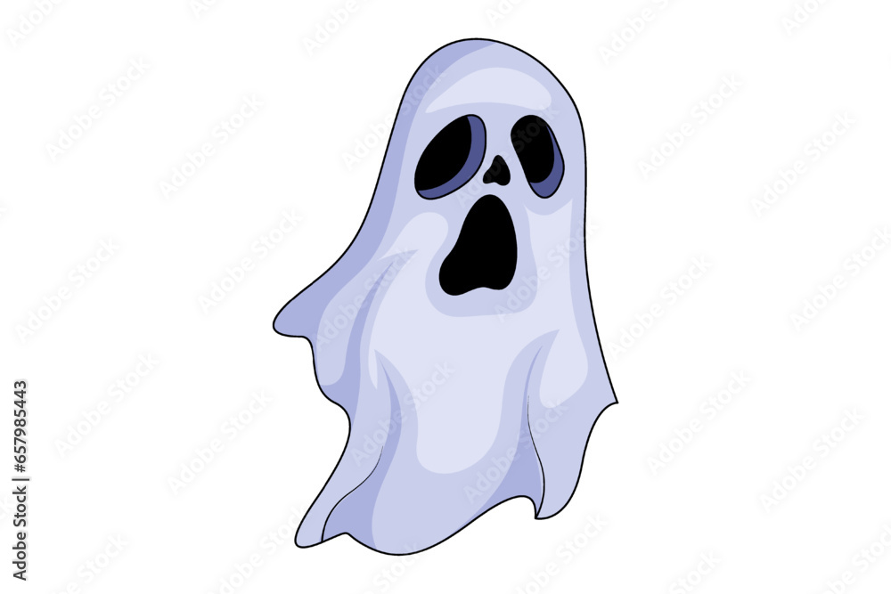 Cute Halloween Ghost Character Design Illustration Cute Halloween Ghost Character Design Illustration