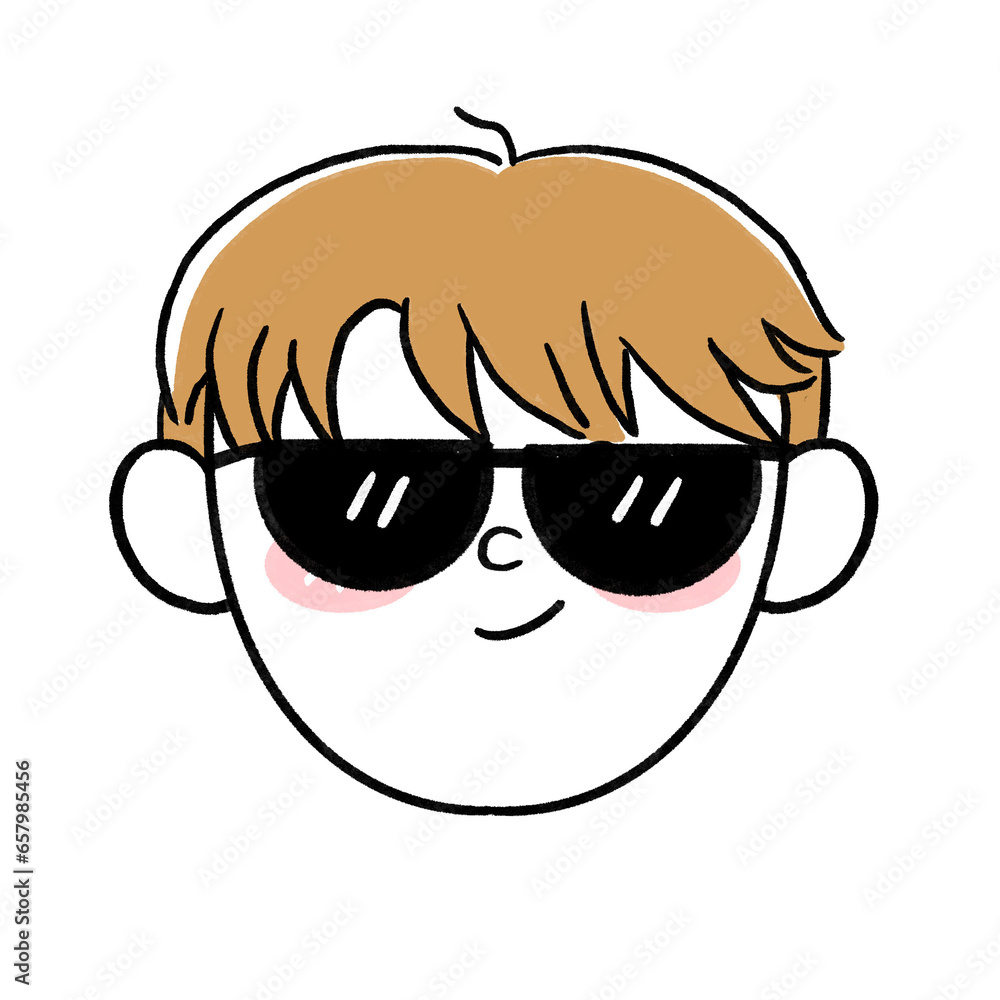 Male Korean Avatar Illustration Male Korean Avatar Illustration