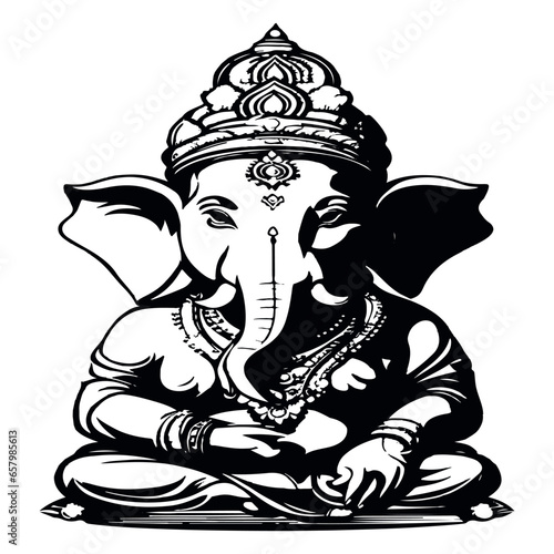 lord Ganesha vector image eps.10