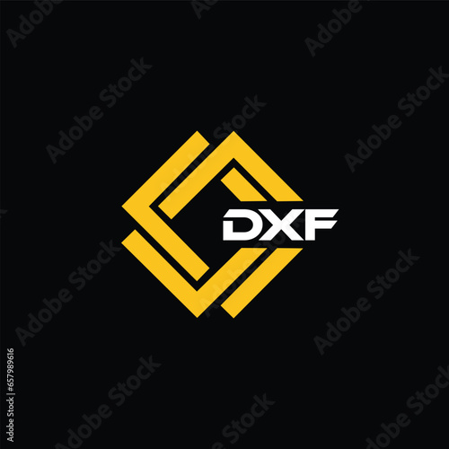 DXF letter design for logo and icon.DXF typography for technology, business and real estate brand.DXF monogram logo.