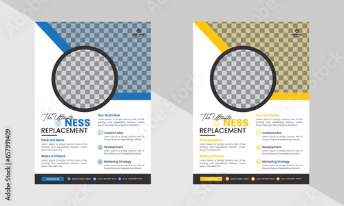 Corporate Modern Business Flyer Template ,Creative Modern Business Multipurpose Brochure Template Design, VectorTemplate Design In A4 Size, Modern Business Flyer Template.