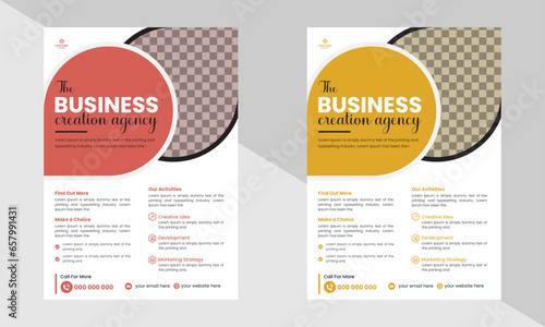 Corporate Modern Business Flyer Template ,Creative Modern Business Multipurpose Brochure Template Design, VectorTemplate Design In A4 Size, Modern Business Flyer Template.
