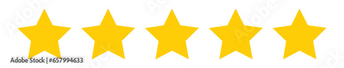 5 stars icon. 