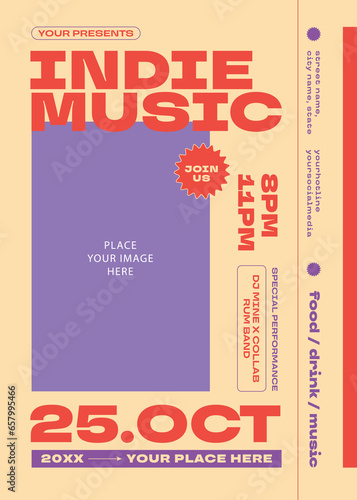 Indie Music Flyer Template