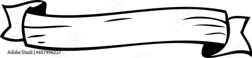 handsketched vector ribbon banner svg , minimalist style
