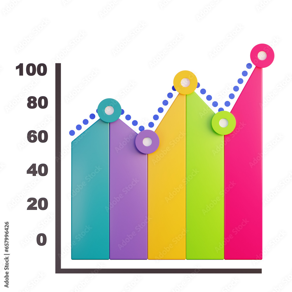 Business Infographic 3D render PNG High Render Business Infographic 3D render PNG High Render