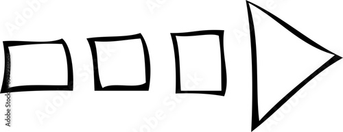 minimalist handdrawn vector arrow svg