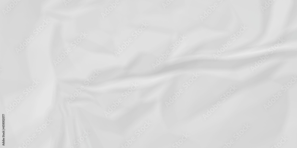 Crumpled paper texture and White crumpled paper texture crush paper so that it becomes creased and wrinkled. Old white crumpled paper sheet background texture.	

