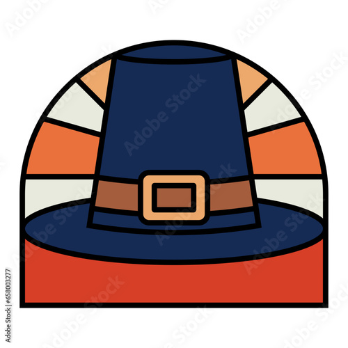 Capotain Hat Badge Illustration photo