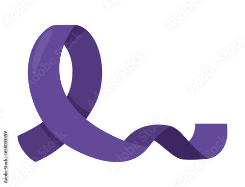 purple ribbon campaign emblem