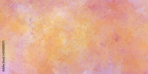 Orange wall grunge texture hand painted watercolor colorfull texture background. orange splatter and black watercolor background abstract texture with color splash design.