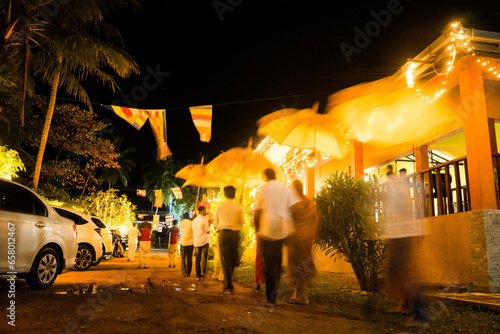 street procession at night