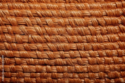 A close-up background image of hand-woven fabric crafted, showcasing intricate details and a rustic texture, ideal for adding an artisanal touch to creative content. Photorealistic illustration