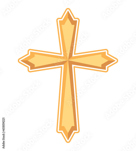 catholic cross golden