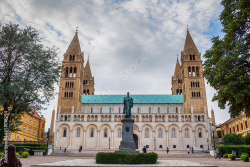 The cathedral in Pecs,Hungary.High quality photo.