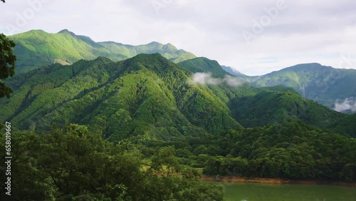 Pristine Mountainous Landscape of Shikoku Japan photo