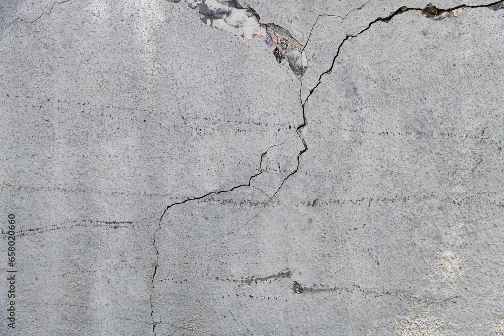 Obraz premium Background of cracked concrete wall