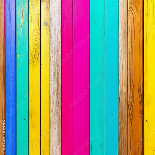 Colorful Painted Wood 