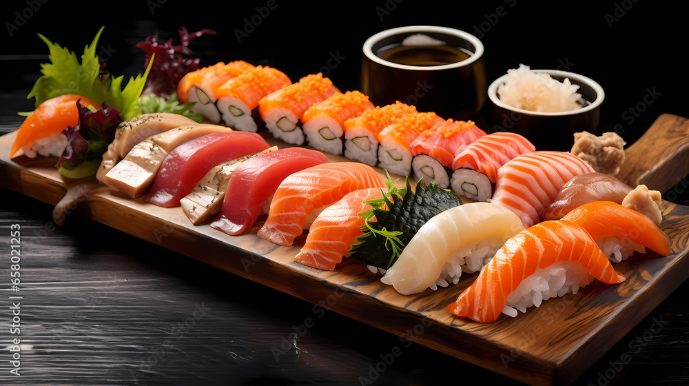 Asian Elegance: Sushi Platter Assortment Asian Elegance: Sushi Platter Assortment