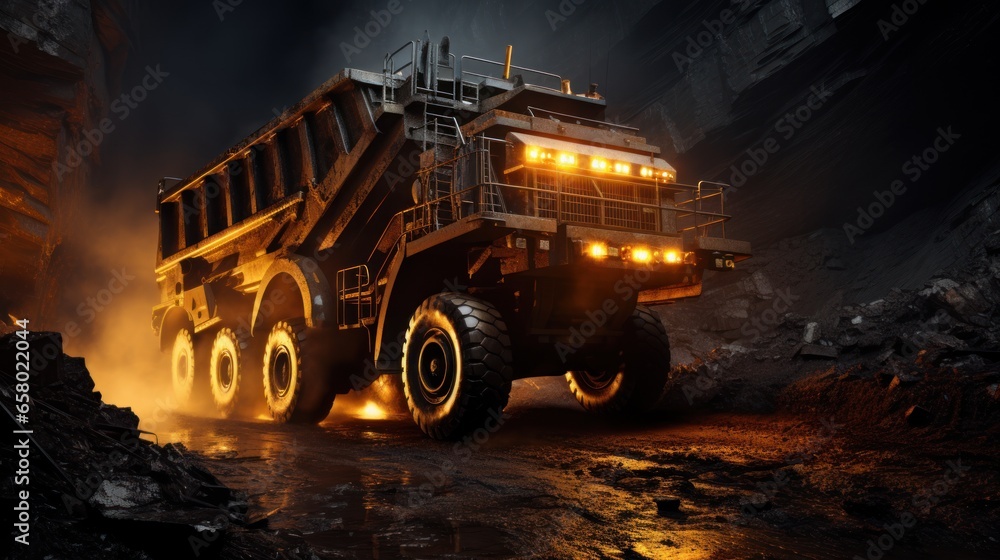 Coal is loaded onto trucks by mining machines that are operated during mining. Coal is loaded onto trucks by mining machines that are operated during mining.