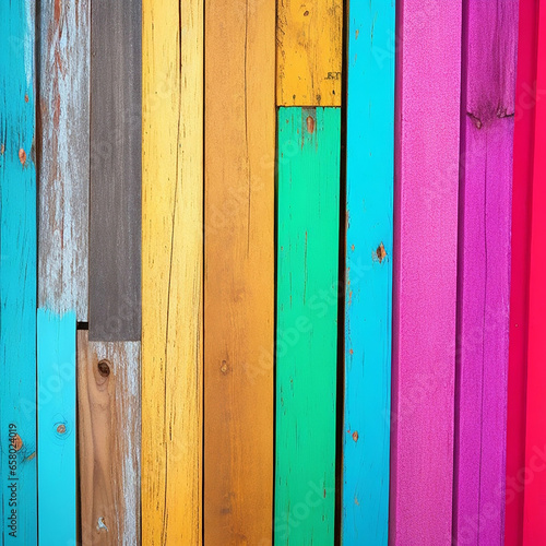 Colorful wood background with paint