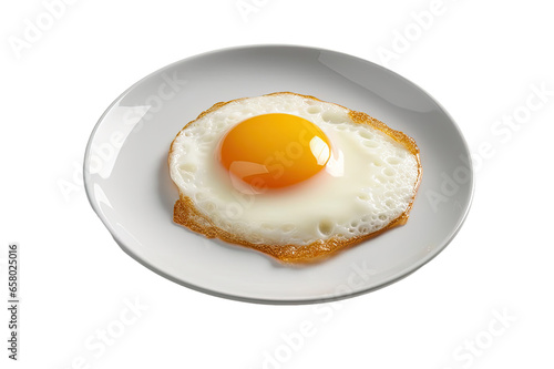fried egg isolated on transparent background
