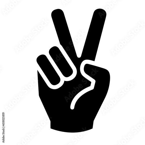 Hand icon symbol vector image. Illustration of the human finger design image