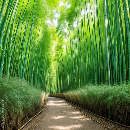 Tła bambusa zieleni natura