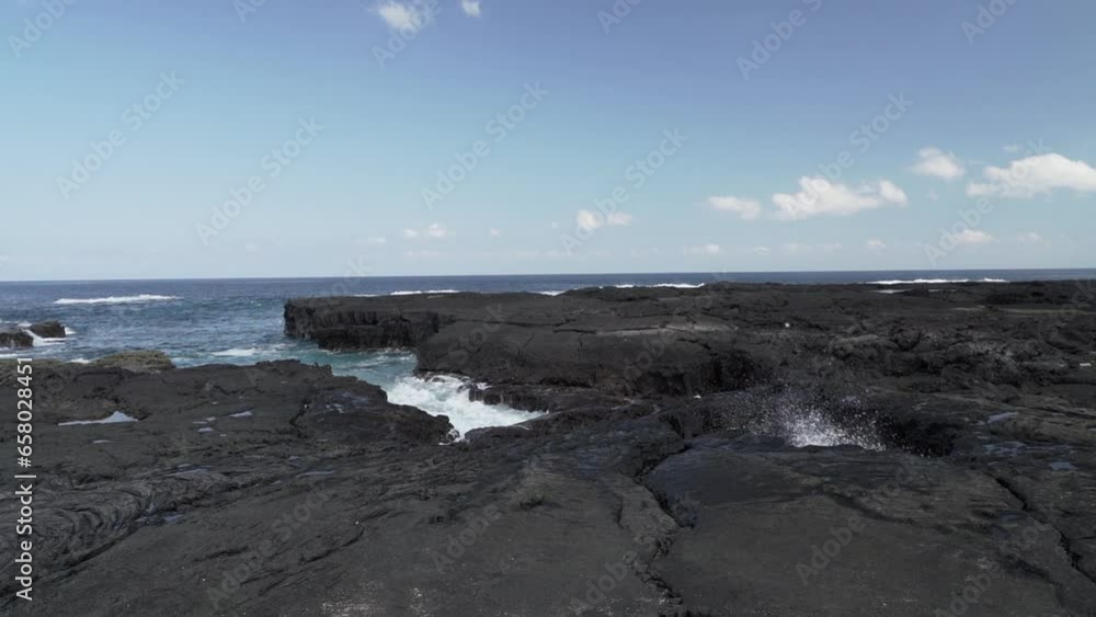 waves of the deep blue pacific ocean crushing ashore waves of the deep blue pacific ocean crushing ashore