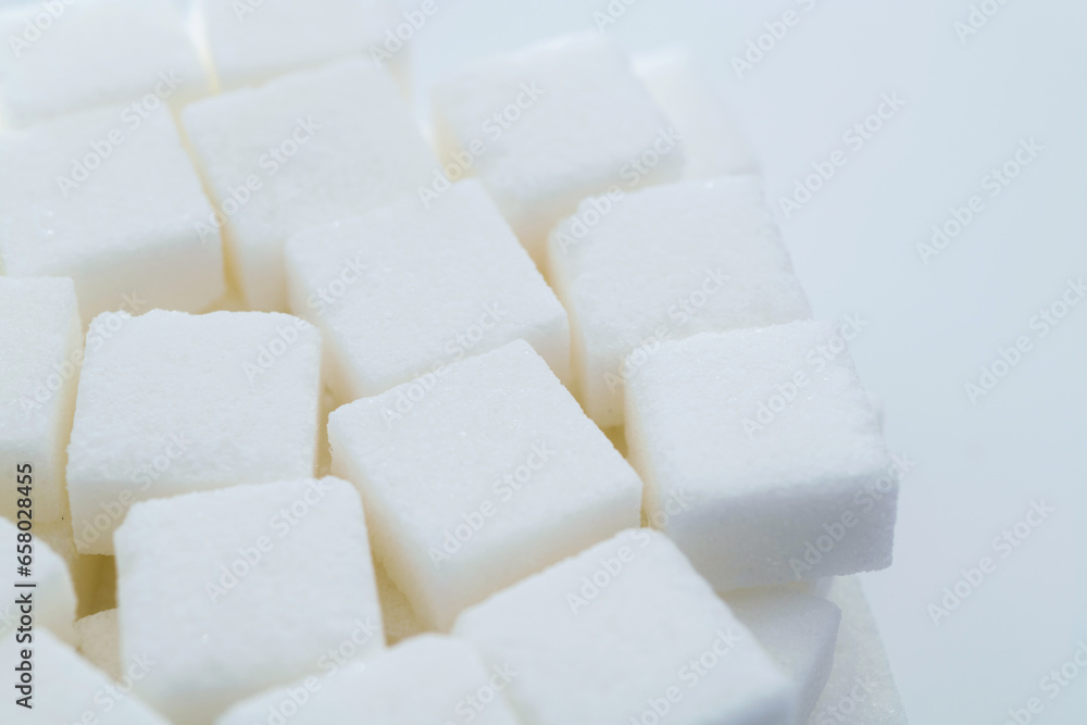 Background of many sugar cubes Background of many sugar cubes