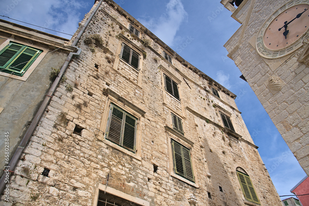 Narrow streets in historical Šibenik city Narrow streets in historical Šibenik city