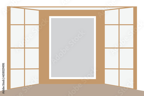 Free New wall vector wall blank frame.