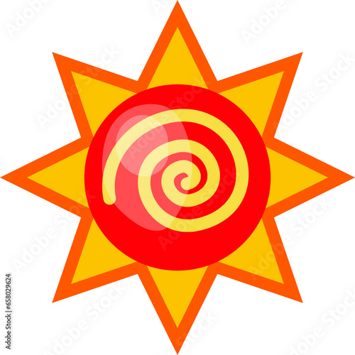 Sun symbol icon