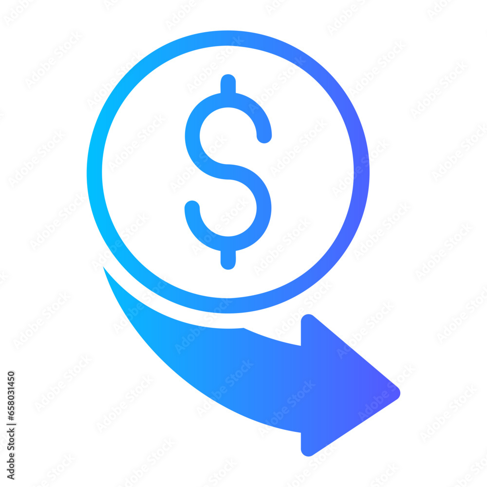 coin gradient icon coin gradient icon