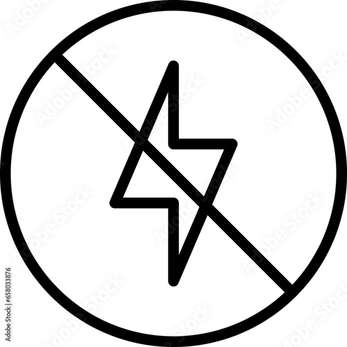 No flashlight icon