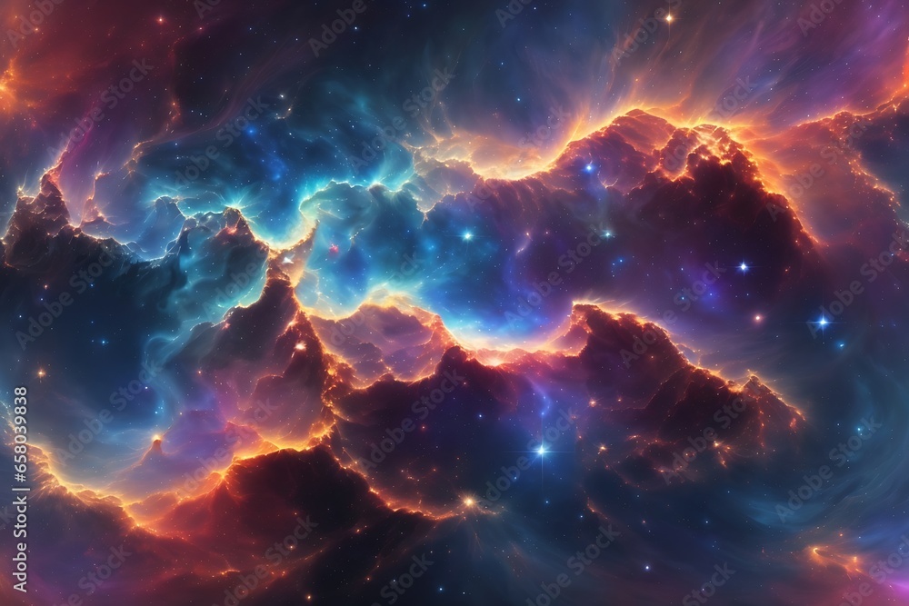  Generate high-resolution images of stunning nebulas located deep within the universe. patterns