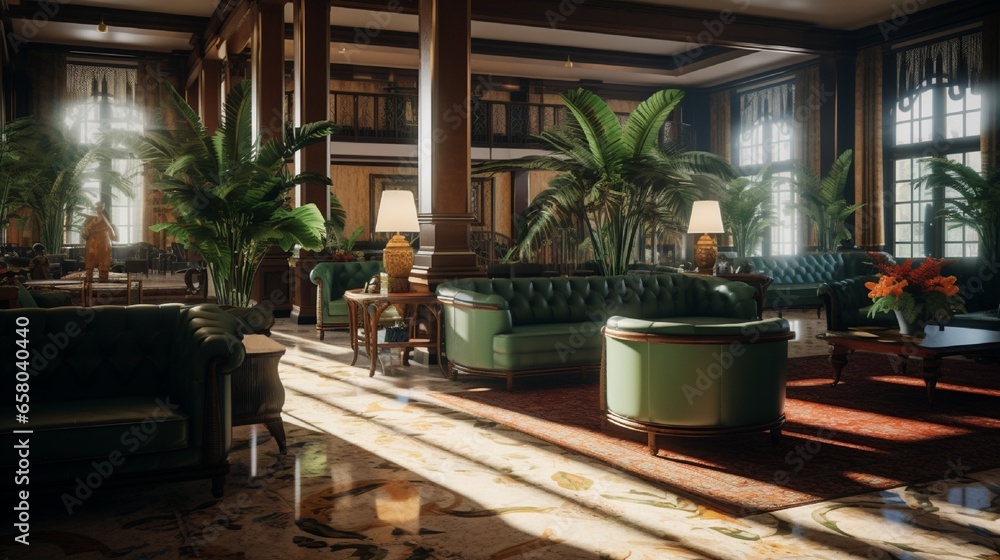 interior of a hotel