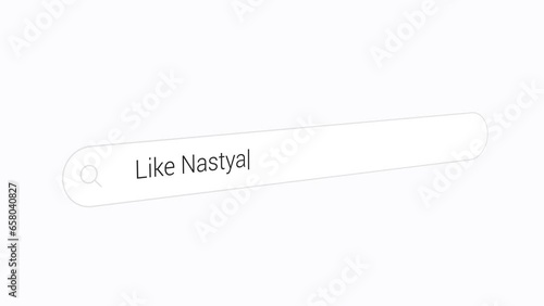 Searching for Like Nastya on the Search Engine photo
