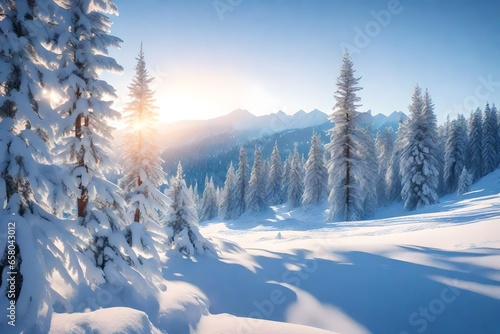 winter landscape in the mountains © Tasawar