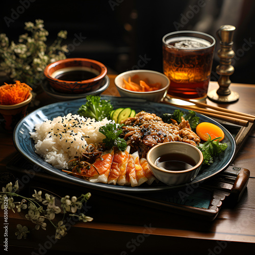Yakiniku on a typical table