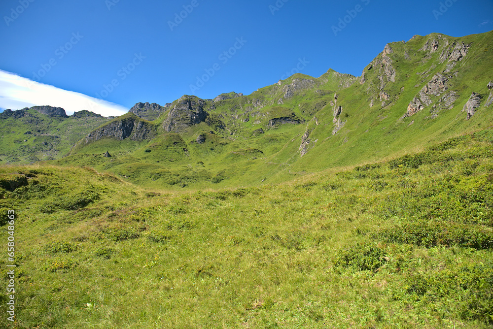 Summer in mountains near Bad Gastein, hiking paradise in Austria