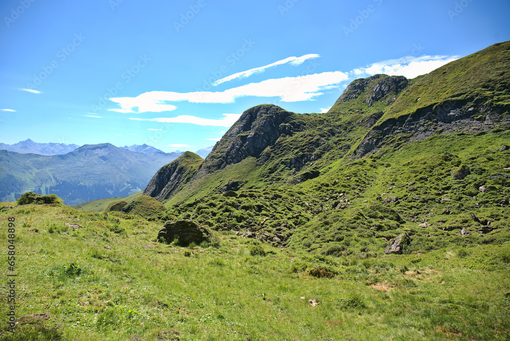Fototapeta premium Summer in mountains near Bad Gastein, hiking paradise in Austria